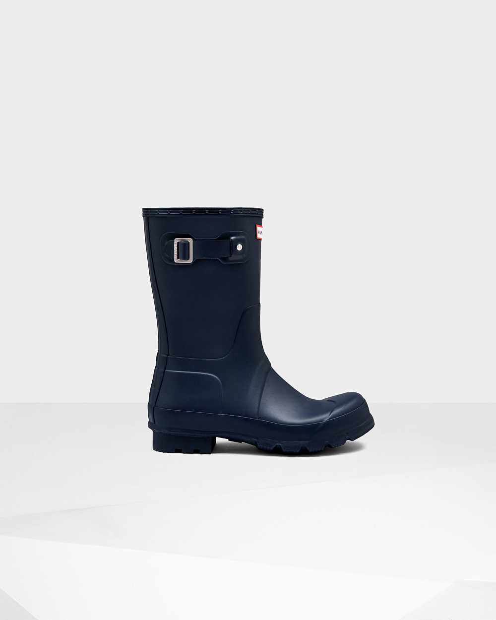 Hunter Original Short Men's Rain Boots NZ-79345D Navy